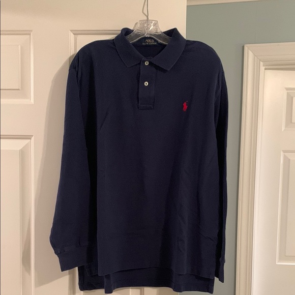 Polo Ralph Lauren Navy Long Sleeve Shirt - Picture 1 of 3